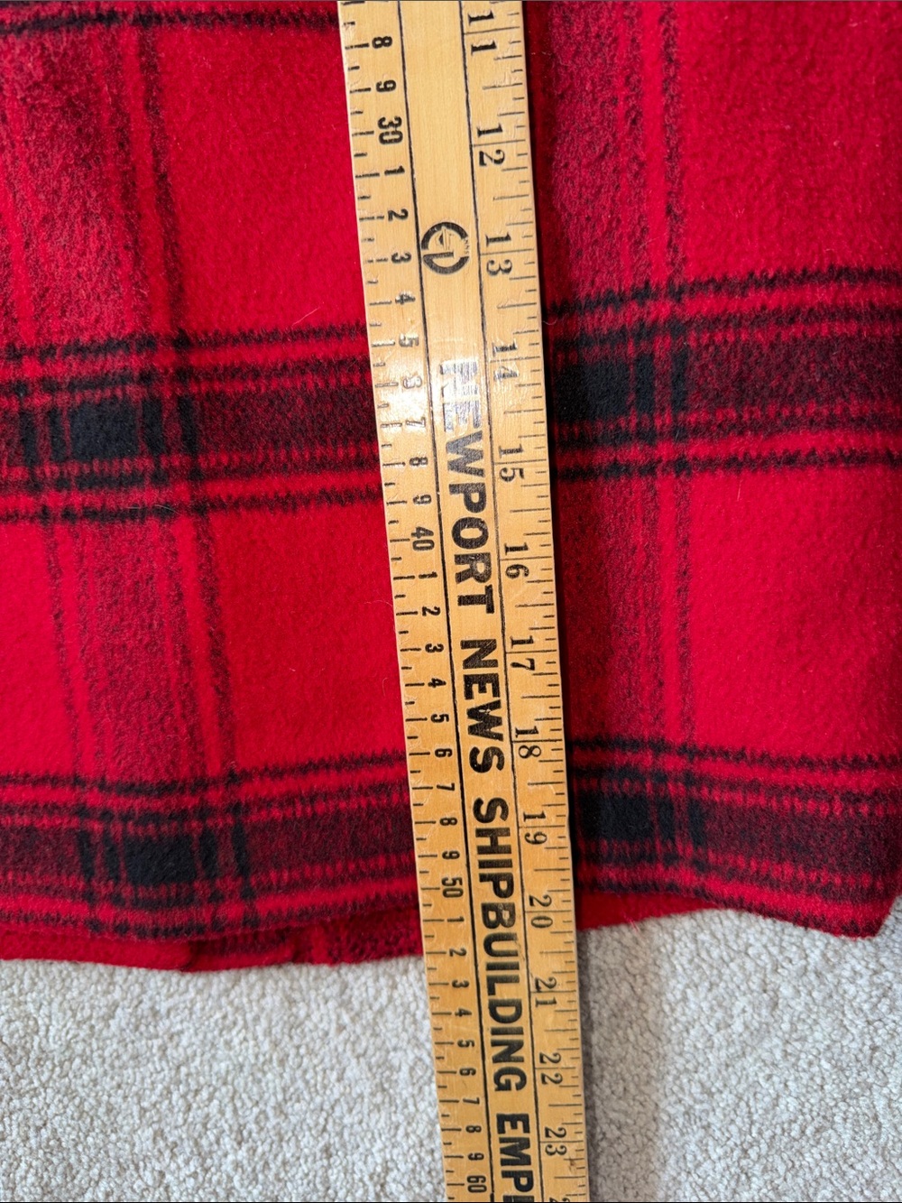 Talbots Red and Black Plaid Pencil Skirt size 4P - Picture 8 of 8